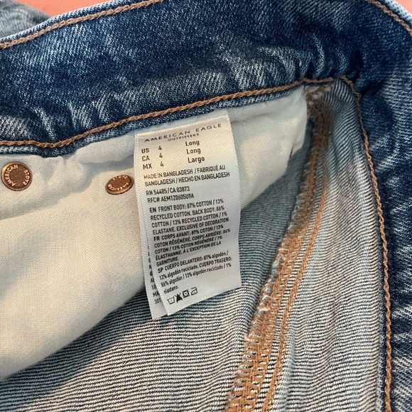 New American Eagle women’s paisley bandana print boyfriend jeans 4L fits 6 - Picture 14 of 16